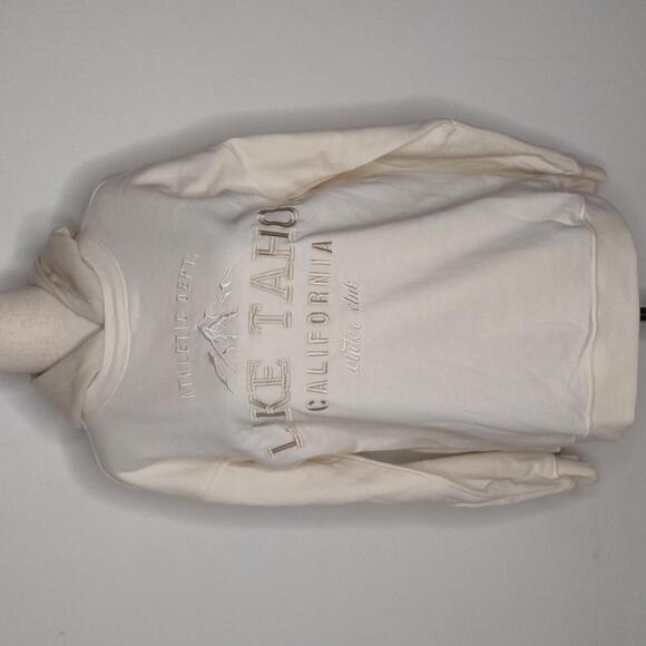 Ultra Flirt Tops - NWT Ultra Flirt Women's Cream/Trend Fleece Lake Tahoe Hoodie Size L